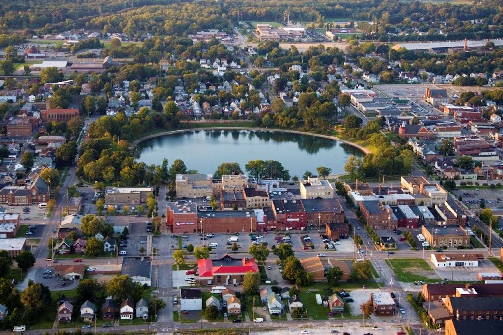 Aerial Photo of Downtown Barberton, OH