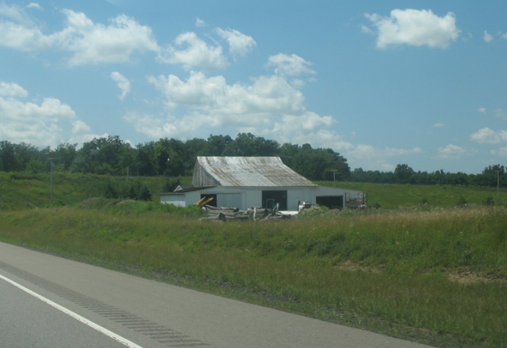 Shed and clouds on 30
