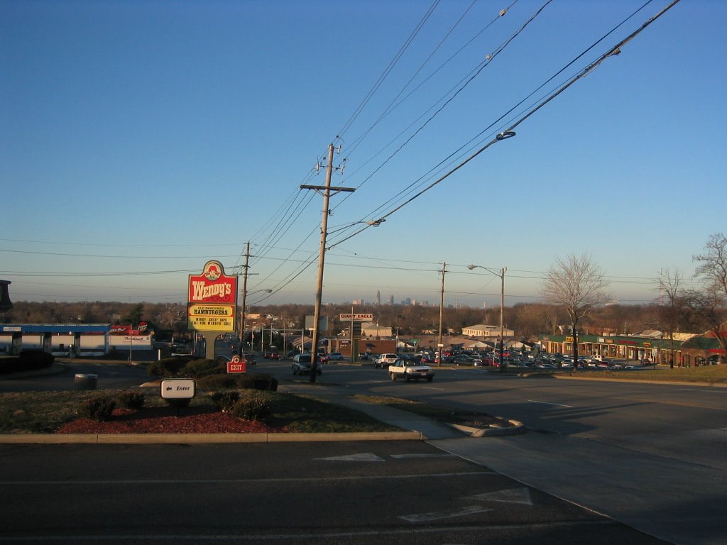 View of Cleveland from Broadview Road Parma