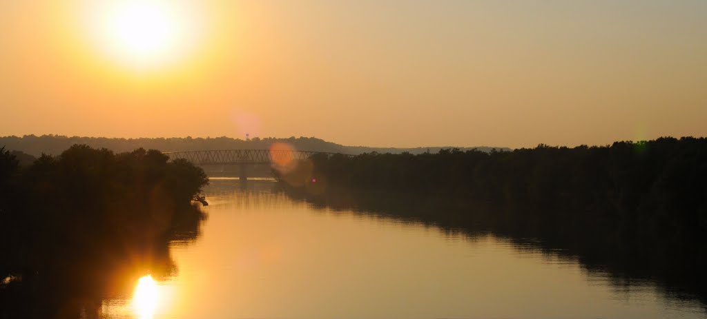 Ohio River, Sunset Over Marietta