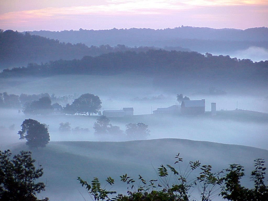 Ohio Dairy Farm at Dawn