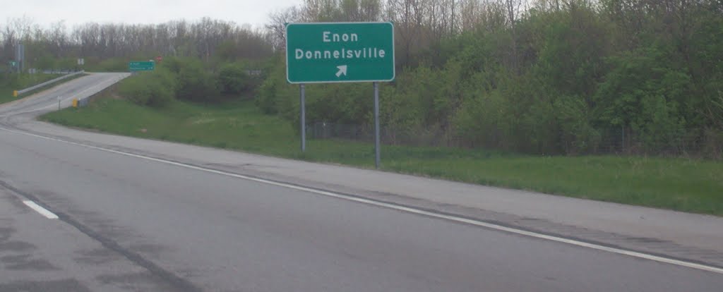 Enon Rd Exit on OH-4 Southbound 04/24/11