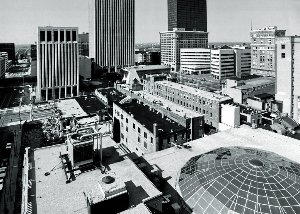 1987 View from roof of Dayton Arcade