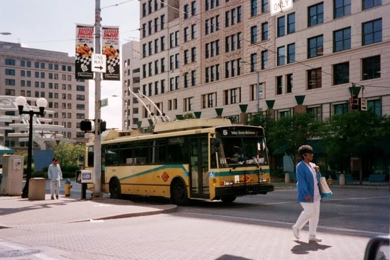 trolleybus in Dayton, Ohio