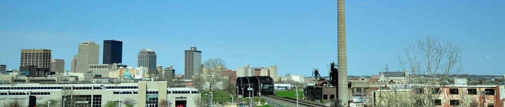 Downtown Dayton as seen from I-75