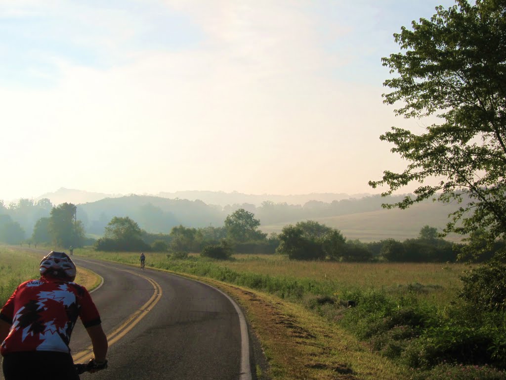 I Love Riding my bike at Sunrise
