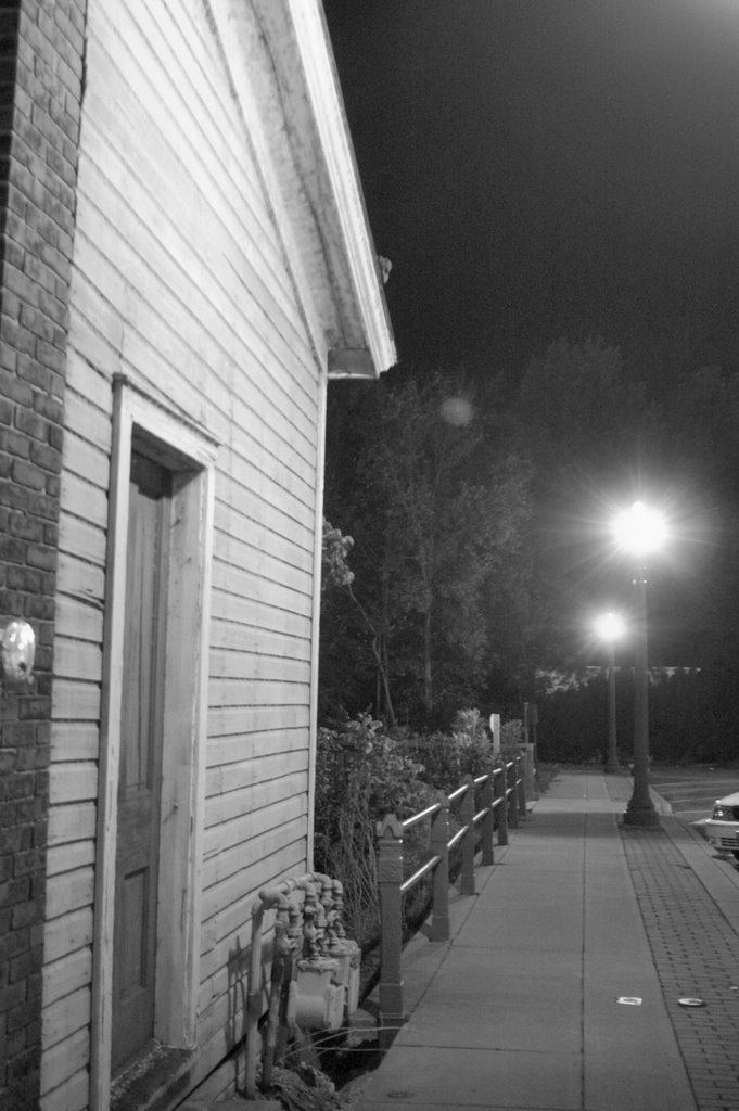 Downtown Canal Fulton at night.