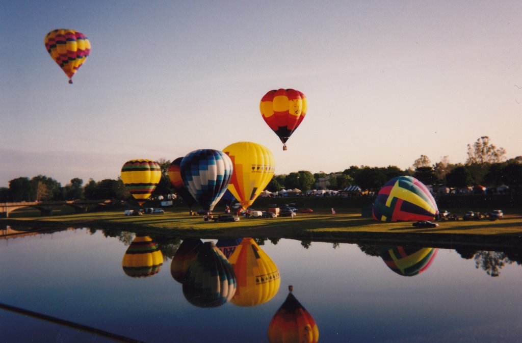 Adams Street Bridge Balloon launch
