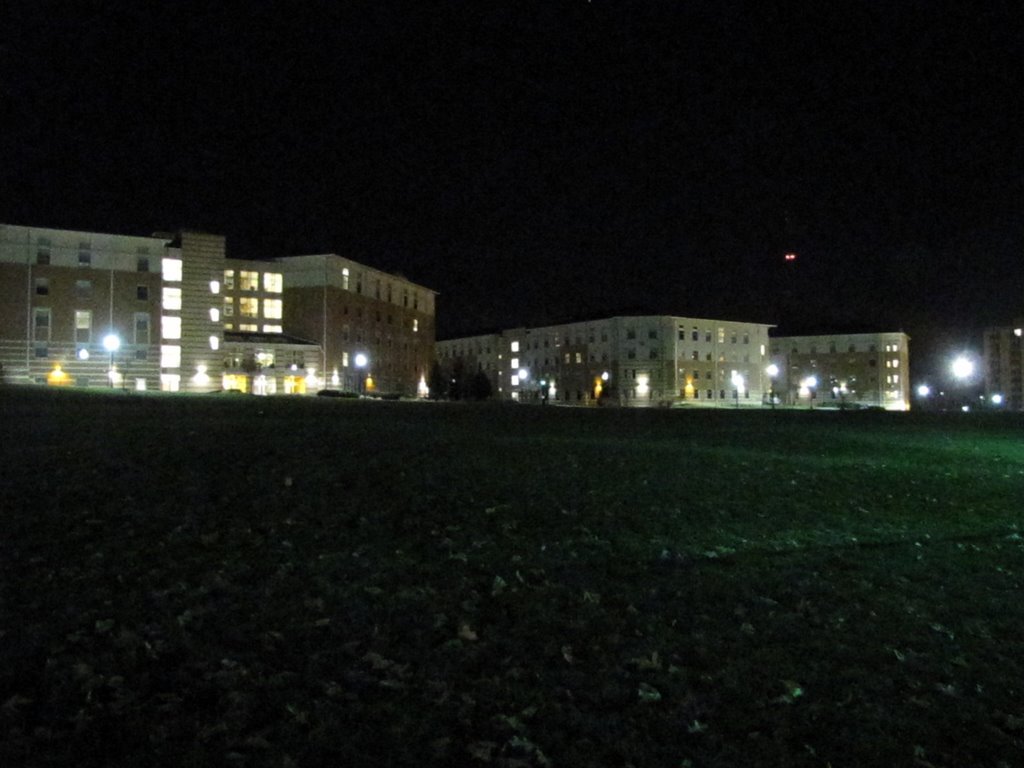 Dorms at night