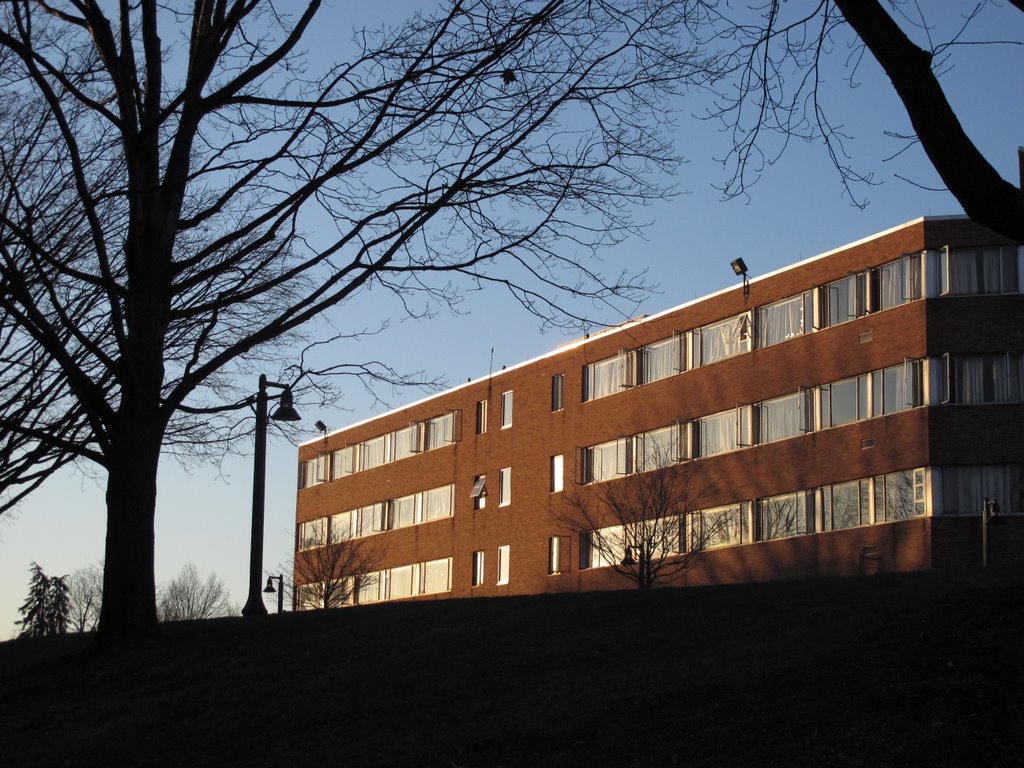 Olson Hall at Sunset