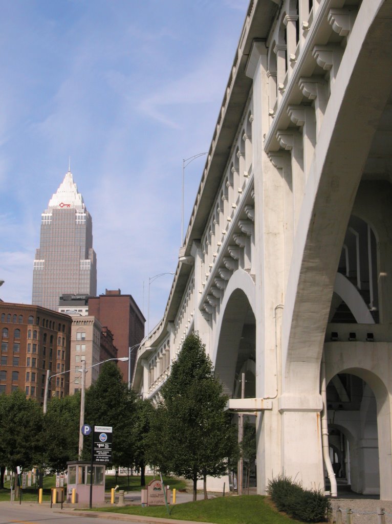 Key Tower and Detroit Superior Bridge