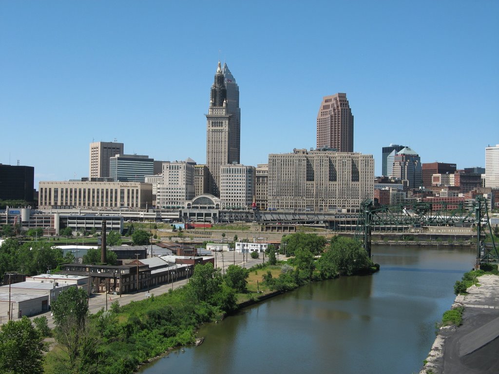 Cuyahoga River, Downtown Cleveland