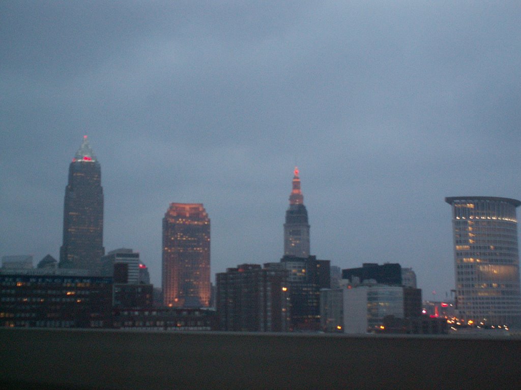 Downtown Cleveland from the West Shoreway
