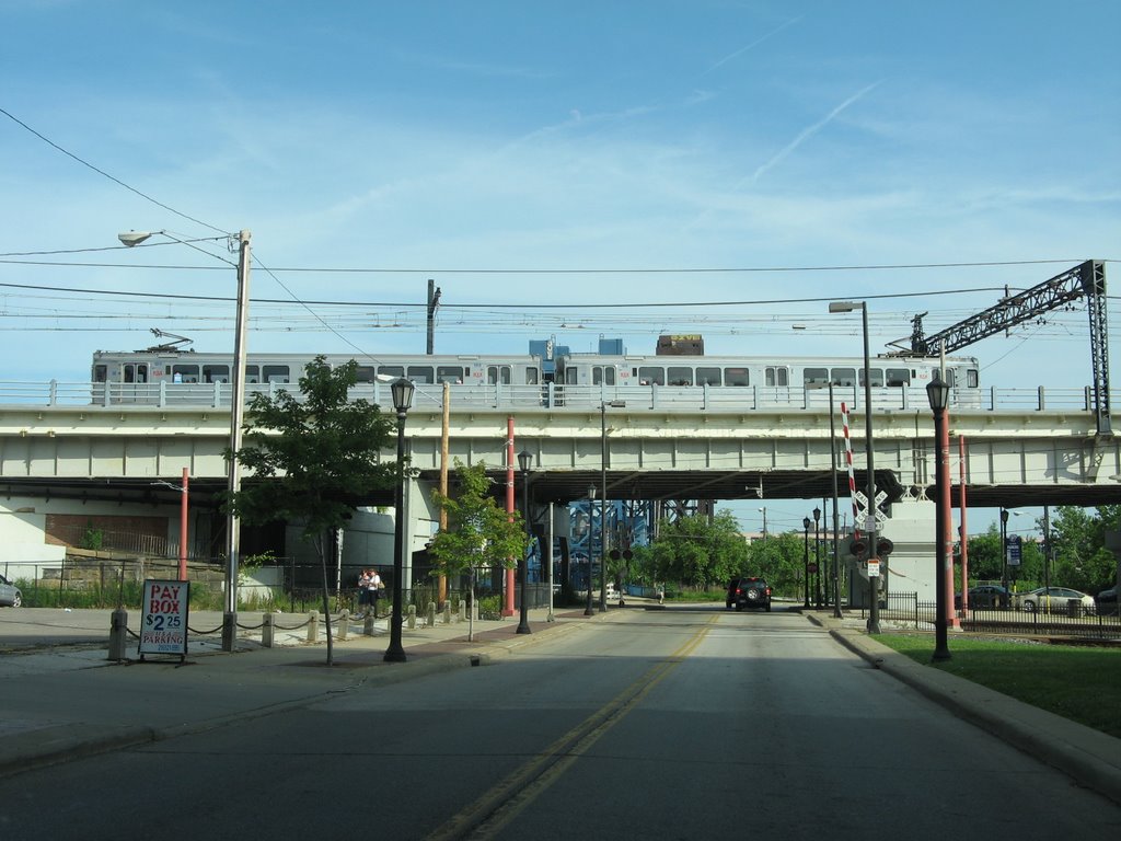 RTA Red Line, The Flats, Cleveland