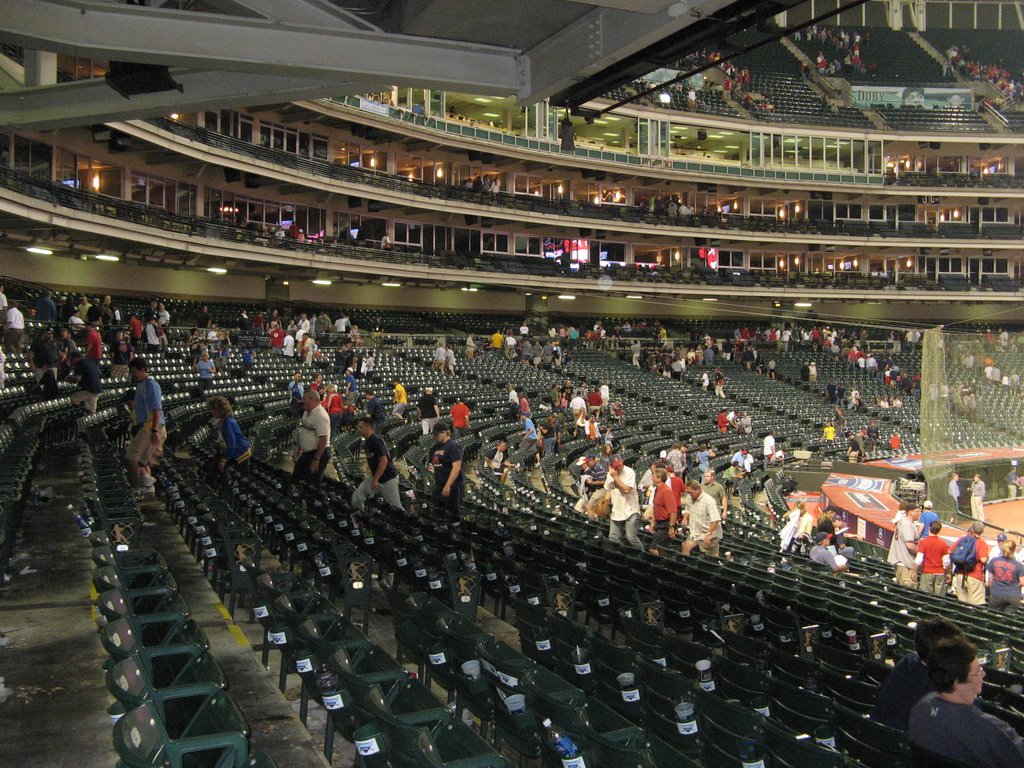 behind home plate, Progressive Field, Cleveland