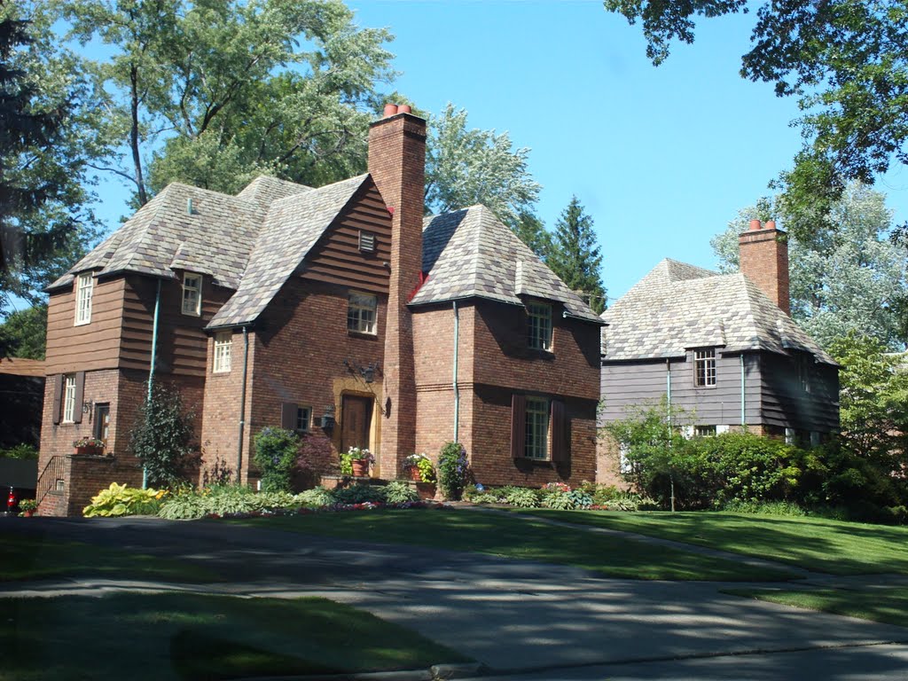 Brewster Road. A John D Rockefeller Jr. development in East Cleveland Ohio of French Norman Style architecture