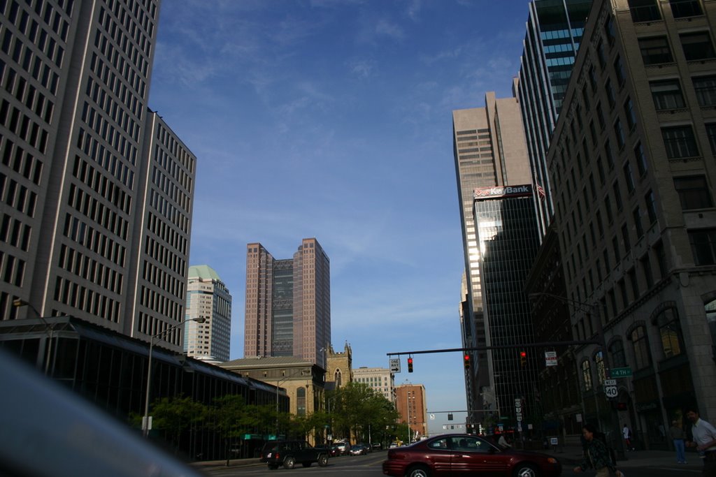 Skyscraper canyon in downtown Columbus.