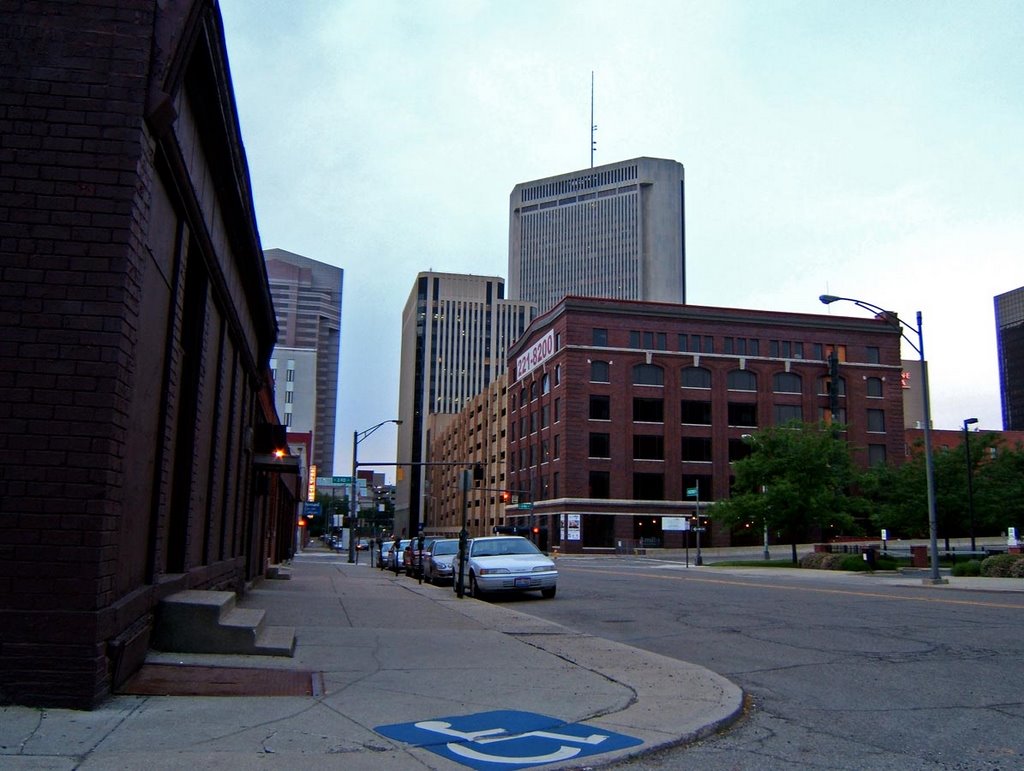 Corner of E. Chestnut and N. Lazelle, looking west towards 3rd.