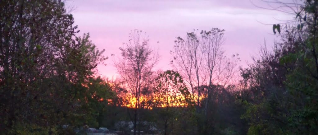 sunset from bike trail
