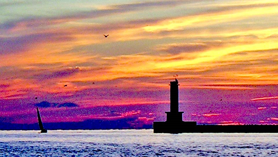Lighthouse On East Breakwater Wall