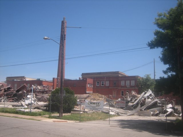 Wreckage of Lorain High School