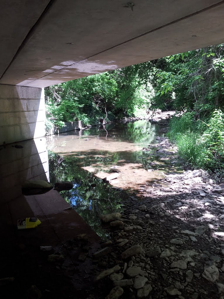 Creek under bridge