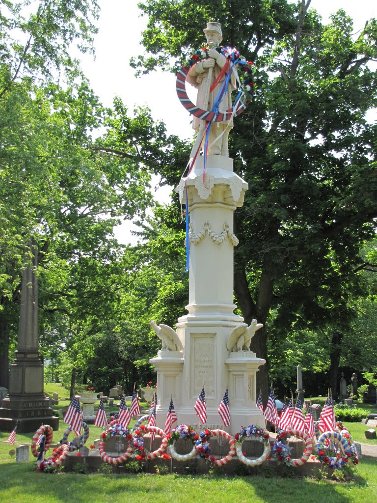 Civil War Monument Massillon Cemetery, Massillon, Ohio. Robert A. Pinn and William R Richardson Congressional Metal of Honor Winners are buried at this site.