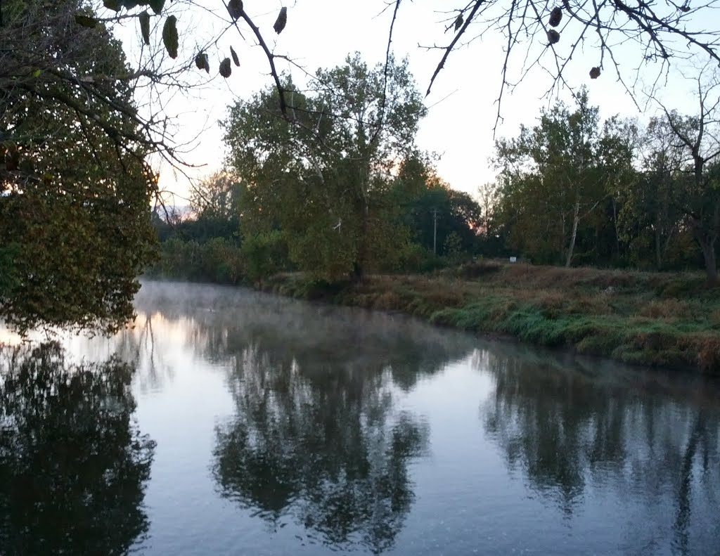 Along the Walhonding River in Mount Vernon, Ohio