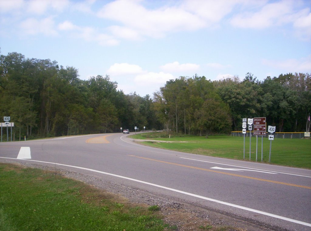 Ohio 603 at Ohio 430 terminus