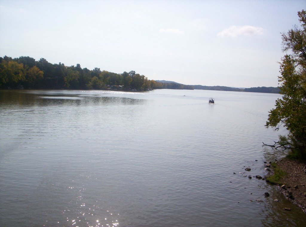 Charles Mill Lake looking south from the Ohio 430 bridge