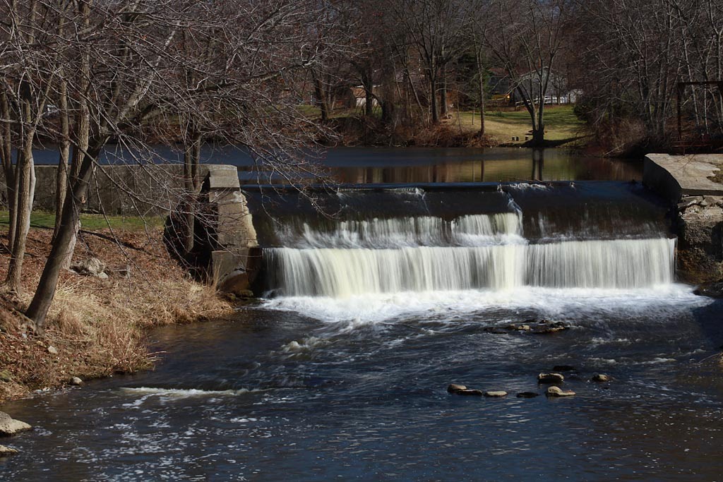 Historic Tritts mill spillway