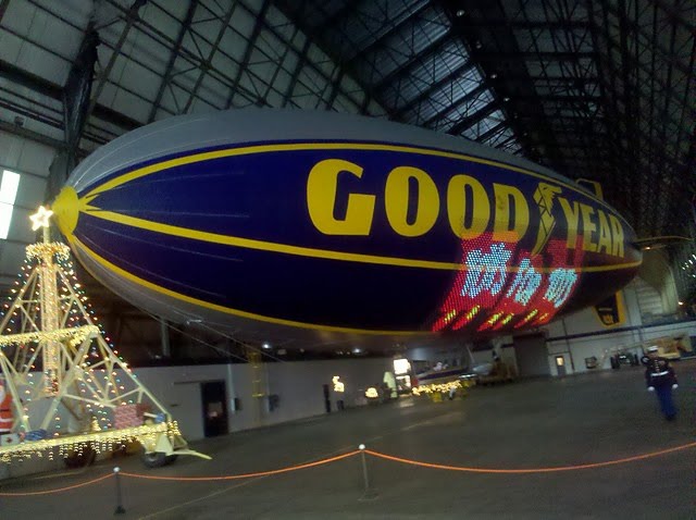 Goodyear Blimp at Christmas