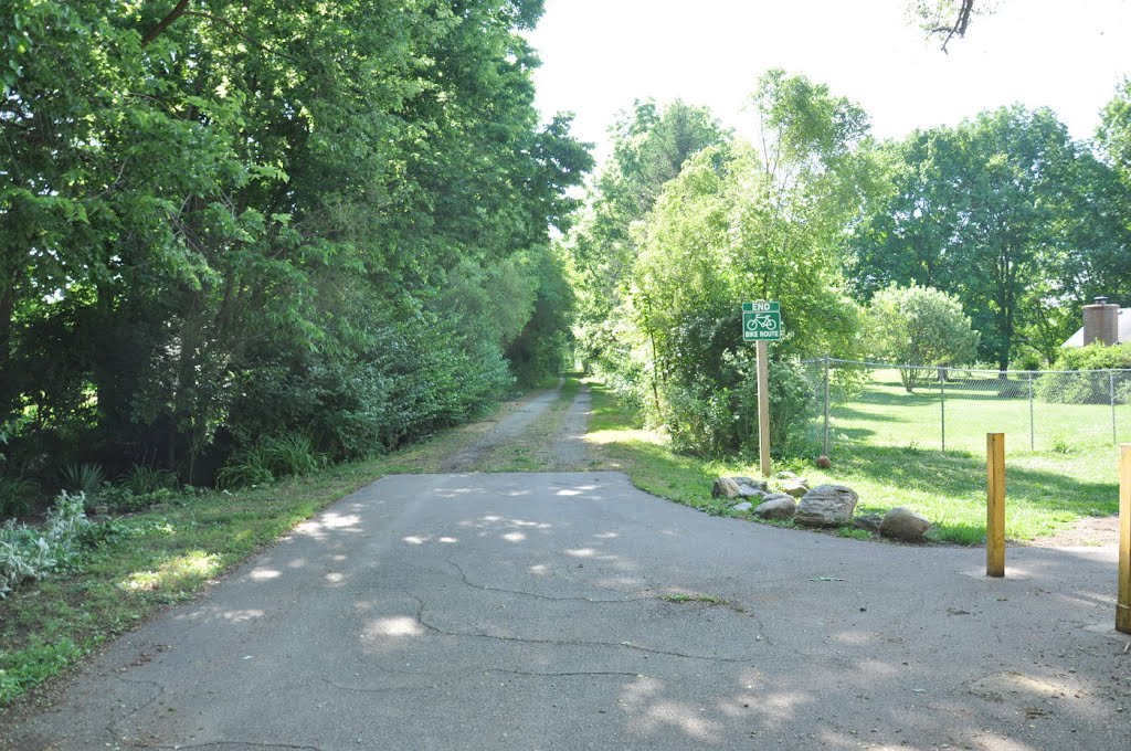 End of the Wolf Creek Bike Trail