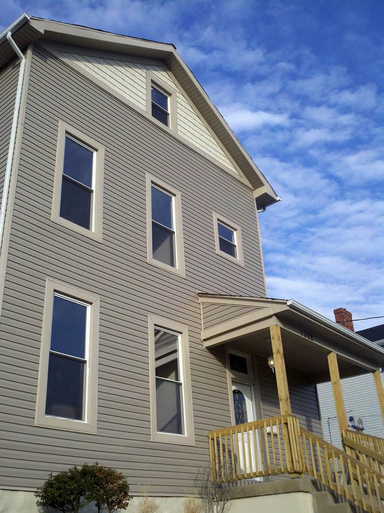 Front of the house, facing northeast