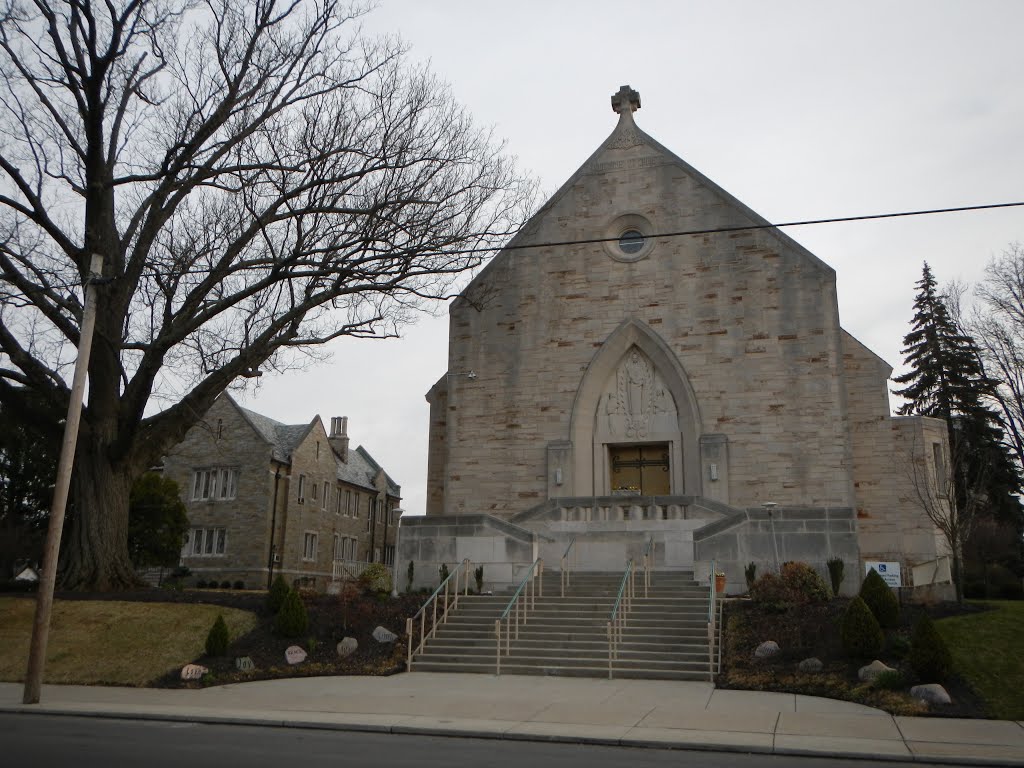 St. Clare Catholic Church.  established, 1909  New Stone Building finished circa, 1955