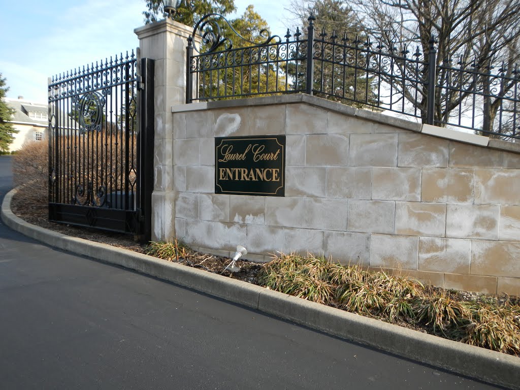 Laurel Court,.entrance to ,Peter G. Thomson House... circa, 1907.. National Register of Historic Places