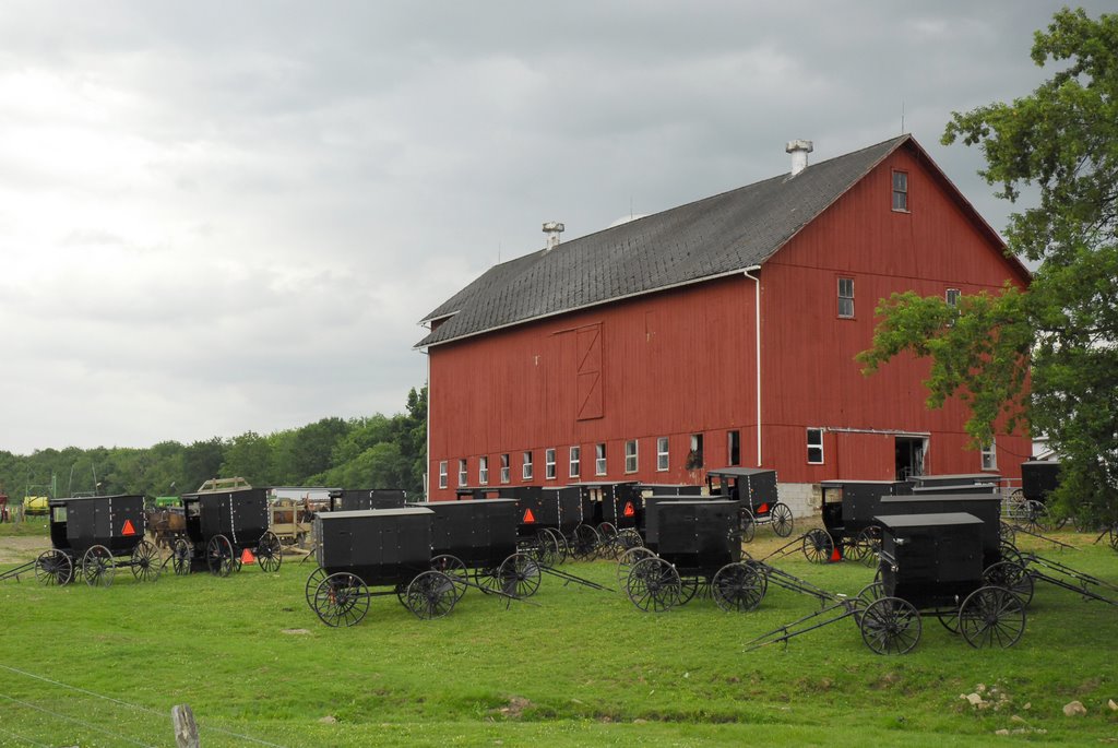 Amish buggy parking
