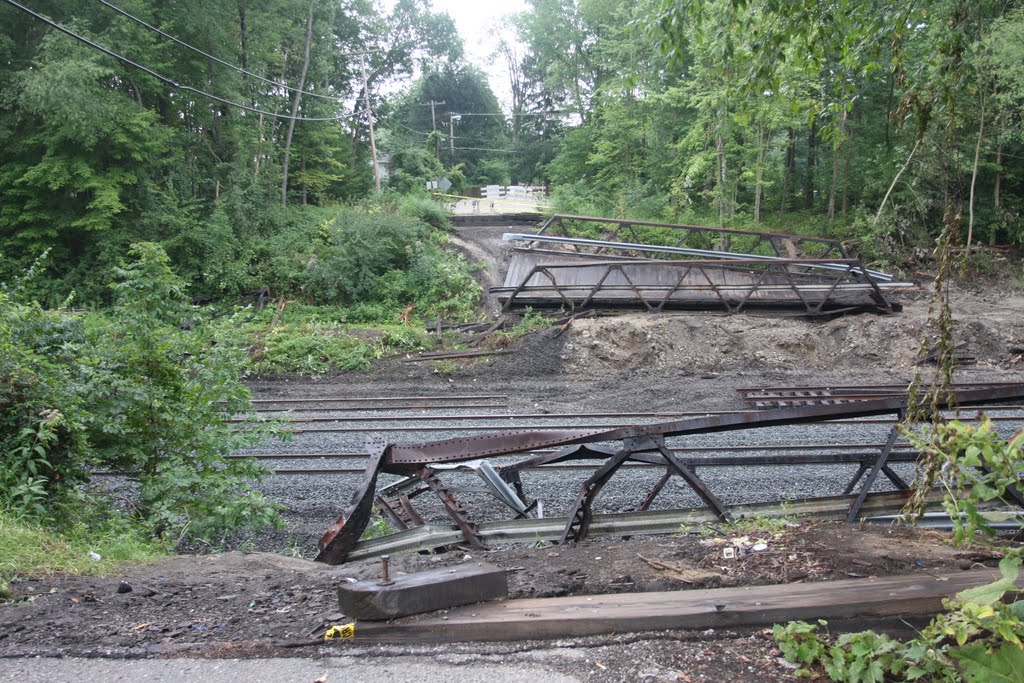 Remnants of the Fifth St. Bridge in Niles, Ohio