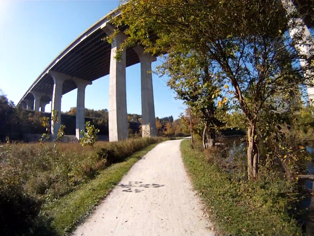 Towpath under I-80 bridge