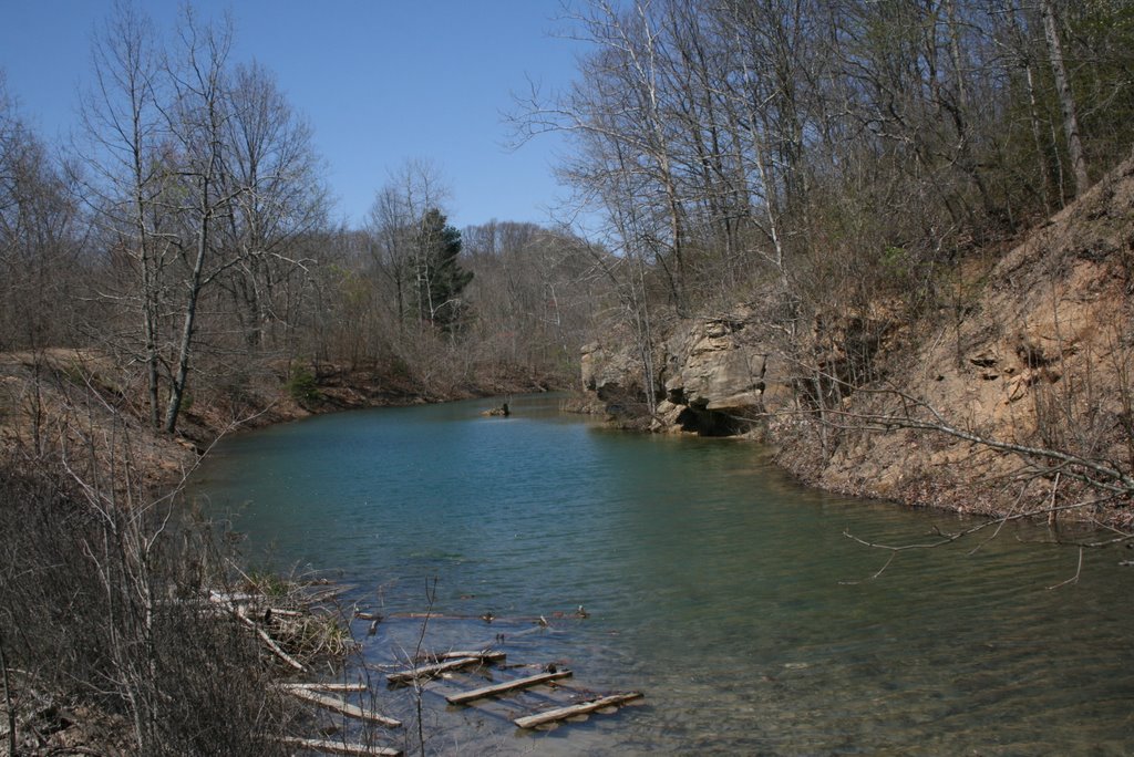 Abandoned strip coal mine