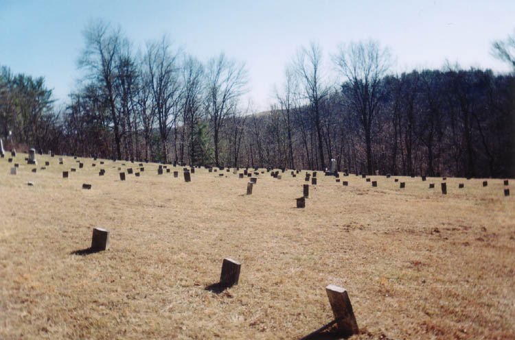 one of the old cemeteries at the old athens lunatic asylum