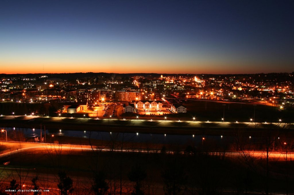 Athens Ohio 45701 as seen from "bong hill."