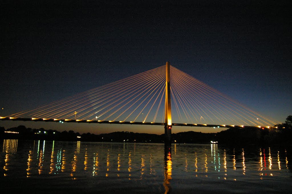 Proctorville Bridge at night