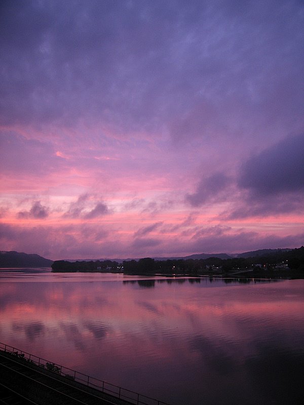 Sunset over the River