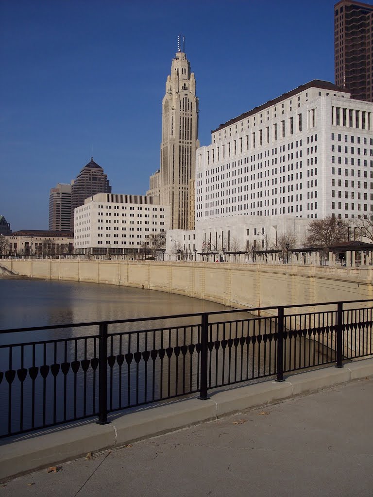 Columbus Ohio- Rich Street Bridge -LeVeque Tower