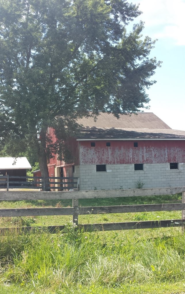 The cinder block construction so popular with the Amish.