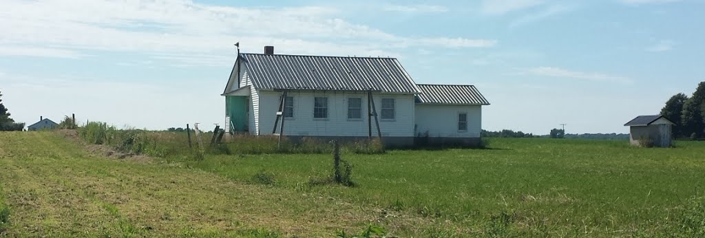 Amish one room school house.