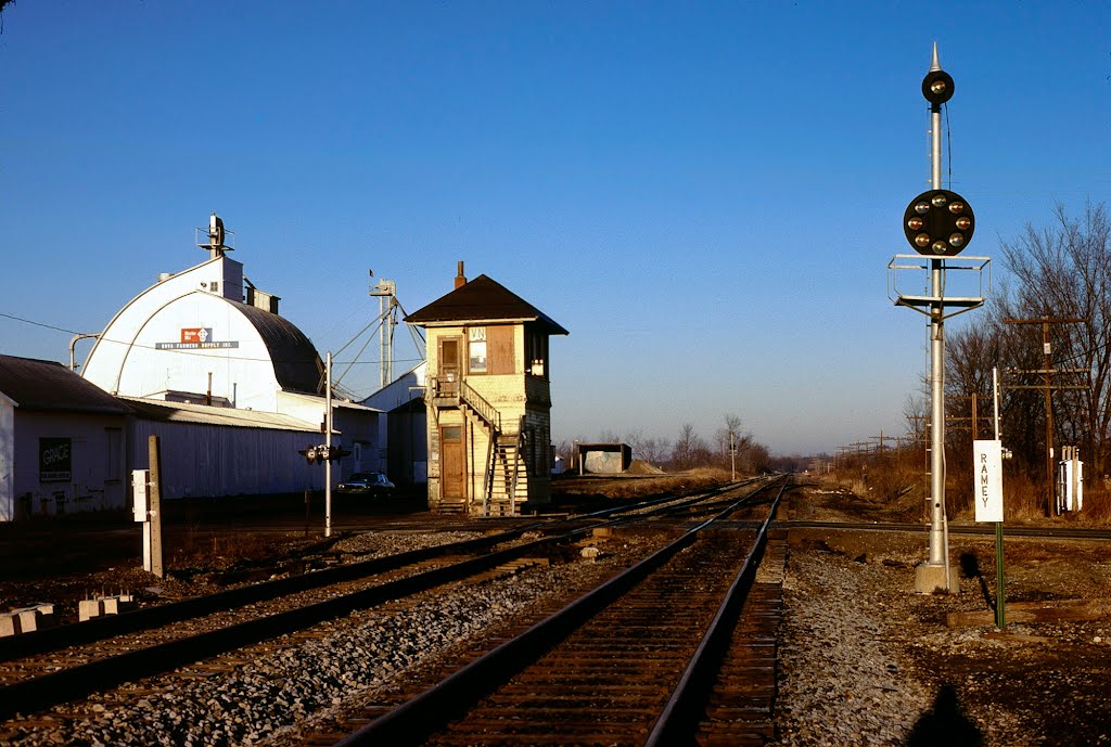 Nova "VN" interlocking tower, Nova, OH USA 1987