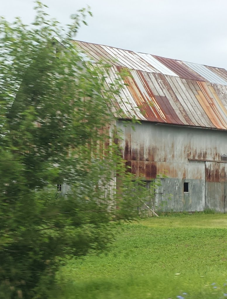 Rusty roof.