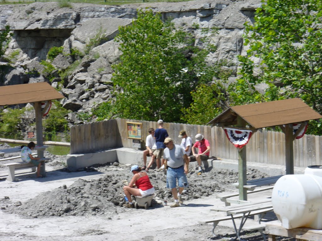 View of quarry at Fossil Park near Sylvania, Ohio